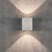 Nordlux Canto Kubi 2 - applique murale extérieure - 8,7 x 10,4 cm - 2 x 6W LED inclus - IP44 - blanc