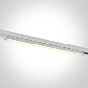ONE Light LED Linear Track Light - Système de rail triphasé - 121 x 3 x 3 cm - 25W LED inclus - blanc - couleur de lumière réglable