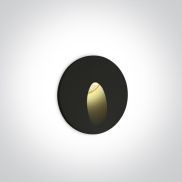 ONE Light Indoor/Outdoor Dark Light Wall Recessed - applique murale encastrée - Ø 62,5 x 4,5 cm - 3W LED inclus - IP54 - noir