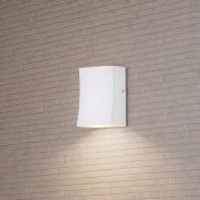 Nova Luce Boxy - applique murale extérieure - 6,5 x 9 x 3,8 cm -  3W LED inclus - IP65 - blanc sablé