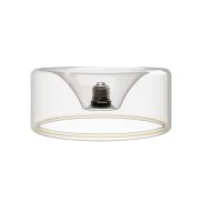Creative Cables Lampe LED Ghost Donut - Ø 19 x 8 cm - E27 - 6W - 2200K - transparent
