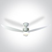 ONE Light White Body - ventilateur de plafond avec lumière et télécommande - Ø 132 x 35 cm - 22W LED inclus - blanc