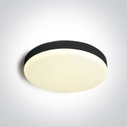 ONE Light Plafo - plafonnier - Ø 26 x 5,5 cm - 26W LED inclus - IP65 - noir