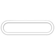 ETH Loïs – plafonnier – 60 x 4,5 cm – 3 niveaux de gradation – LED 22W incluse – IP44 – blanc