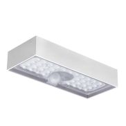 Century Italia Domino - Applique d'extérieur solaire avec capteur - 9,7 x 4,3 x 23 cm - 6W LED inclus - IP65 - blanc