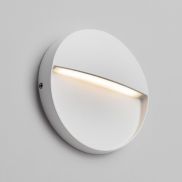 Nova Luce Toby - applique murale extérieure - Ø 11 x 2,2 cm - 3W LED inclus - IP54 - blanc sablé