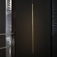 Nova Luce Elettra - lampe suspendue - Ø 7 x 300 cm - 20W LED inclus - laiton doré