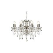 Searchlight Paris - lustre - Ø 70 x 135 cm - argent satiné