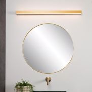 Lucide Alexa - applique murale oblongue - 13W LED inclus - 90 x 8 x 3,6 cm - IP44 - or mat