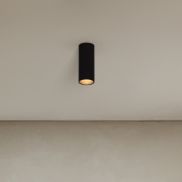 Nova Luce Comet - plafonnier - Ø 4 x 10 cm - noir sablé