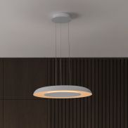Nova Luce Epos - lampe suspendue - Ø 60 x 145 cm - 38W dimmable LED inclus - blanc sablé