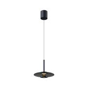 Artdelight Madison – suspension – Ø 22 x 200 cm – 11W dimmable LED inclus – IP20 – noir et fumé