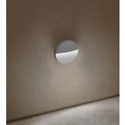 Century Italia Paseo - applique murale extérieure - Ø 11 x 2,5 cm - 4W LED inclus - IP54 - gris