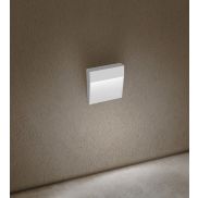 Century Italia Paseo - applique murale extérieure - 10,5 x 10,5 x 2,4 cm - 4W LED inclus - IP54 - blanc