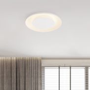 Nova Luce Epos - plafonnier - Ø 60 x 6 cm - 38W dimmable LED inclus - blanc sablé