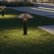 VK Lighting Amelie - lampe de jardin - Ø 30 x 30 cm - 15W LED inclus - IP65 - marron
