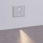 Nova Luce Aizen - applique encastrée - 7 x 6,5 x 5,6 cm - 3W LED inclus - IP65 - blanc sablé