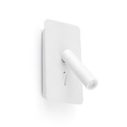 Faro Suau - applique murale avec interrupteur - 9,5 x 14 x 17 cm - 3W LED inclus - blanc mat