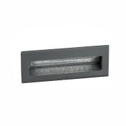 Nova Luce Krypton - applique encastrée - 13,5 x 8 x 5,5 cm - 3W LED inclus - IP54 - gris foncé