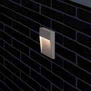 Nova Luce Fem - applique murale extérieure - Ø 16 x 16 x 2,7 cm - 5W LED inclus - IP54 - blanc sablé