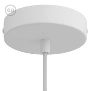 Creative Cables - rosace de plafond - Ø 12 x 2,5 cm - blanc