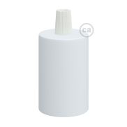 Creative Cables - Raccord E27 avec porte-câble conique en plastique - Ø 4,2 x 6,2 cm - blanc