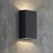 Nordlux Rold Corner - applique murale extérieure - 9 x 16 x 5,5 cm - 2 x 5W LED inclus - IP54 - noir