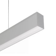 Roi Du Luminaire Slim Line Up - lampe suspendue - profilé 5,5 x 3,3 cm - 19,2W + 14,4W LED par mètre - alu
