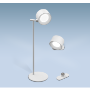 Century Italia Pixel - lampe de table rechargeable avec option applique murale - 12 x 12,7 x 38,1 cm - 1,8W LED dimmable inclus - blanc