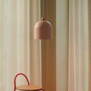 Nordlux Gaston - lampe suspendue - Ø 20 x 200 cm - rose poudré