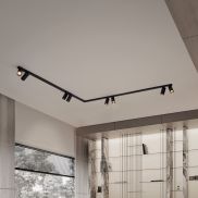 Nova Luce Oso - Applique murale - 150 x 150 x 10,5 cm - noir