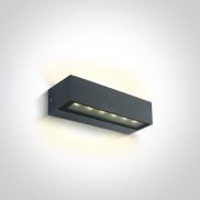 ONE Light Linear Outdoor Series Double Sided - applique murale - 22,2 x 7 x 5 cm - 2 x 6W LED inclus - IP65 - anthracite