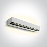 ONE Light Linear Outdoor Series Double Sided - applique murale - 38 x 7,6 x 6,6 cm - 2 x 10W LED inclus - IP65 - blanc