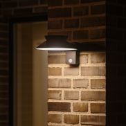 Nordlux Justina - applique solaire extérieure avec détecteur de mouvement - 28,5 x 23 x 14,5 cm - 5W LED inclus - IP44 - noir