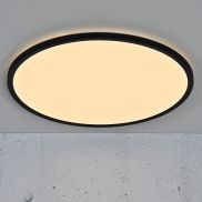 Nordlux Oja - plafonnier - Ø 60 x 3,2 cm - fonction Moodmaker à 3 niveaux - 38W LED inclus (2700K) - noir