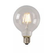 Lucide Lampe à incandescence LED classe B - Ø 8 x 12,2 cm - E27 - 7W dimmable - 2700K - transparent