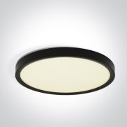 ONE Light Plafo - plafonnier - Ø 50 x 2,7 cm - 40W LED inclus - noir