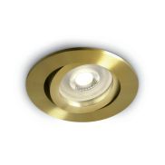 ONE Light Round Clip In Range - spot encastré - Ø 84 mm, Ø 72 mm encastrable - laiton brossé