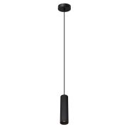 Artdelight Milano - lampe suspendue - Ø 6,6 x 175 cm - noir