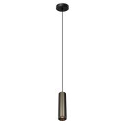 Artdelight Milano - lampe suspendue - Ø 6,6 x 175 cm - bronze clair