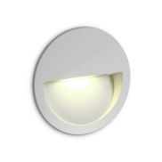 ONE Light Outdoor Dark Light Wall Recessed - applique murale encastrée - Ø 11,4 x 3,5 cm - 3W LED inclus - IP65 - blanc