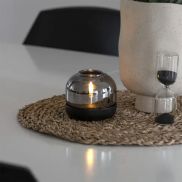 Konstsmide - bougie décorative à piles - Ø 8,5 x 7,5 cm - noir