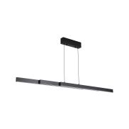 Searchlight Linéaire LED - 95-150 x 18 x 150 cm - suspension - LED dimmable 39W incluse - couleur de lumière réglable - noir