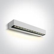 ONE Light Linear Outdoor Series Simple Sided - applique murale - 38 x 7,6 x 6,6 cm - 9W LED inclus - IP65 - blanc