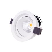 Maxlight Hiden - spot encastré - Ø 95 mm, Ø 90 mm encastré - 10W LED inclus - blanc