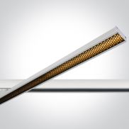 One Light Linear LED Adjustable - spot sur rail - système de rail triphasé - 118 x 3 x 4,5 cm - 40W LED inclus - blanc