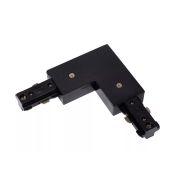 Lucide Track L-joint right - Système de rail monophasé - 230V - noir