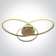 ONE Light Décoratif - plafonnier - 65 x 8,2 cm - 60W dimmable LED inclus - champagne