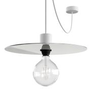 Creative Cables Elegant - lampe suspendue - Ø 40 x 514,8 cm - IP65 - blanc
