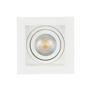 Projectlight Bloq - spot encastrable - 100 x 100 mm, 92 x 92 mm encastrable - blanc